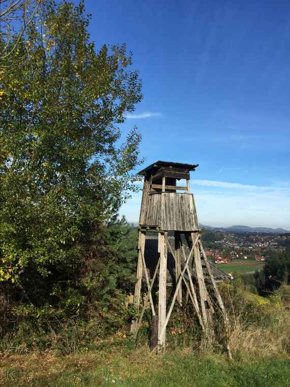 Ein Hochsitz in Ligist in der Steiermark