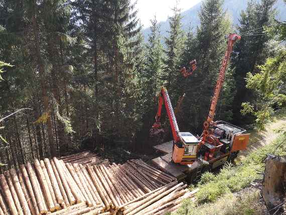 Seilkrannutzung am Sulzenkogel