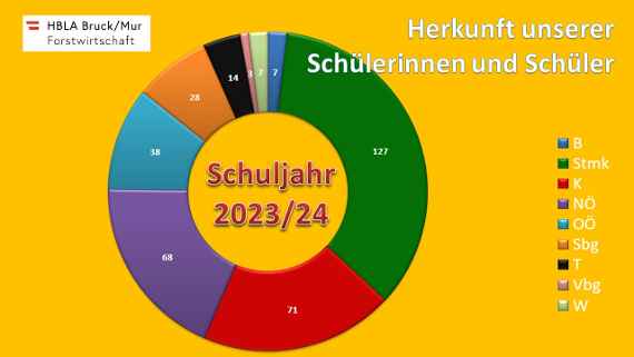 Verteilung unserer Schülerinnen und Schüler im Ringdiagramm