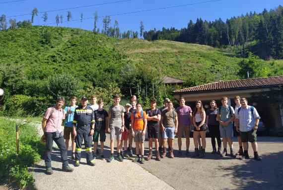 Besuch der Waldbrandfläche von 2020