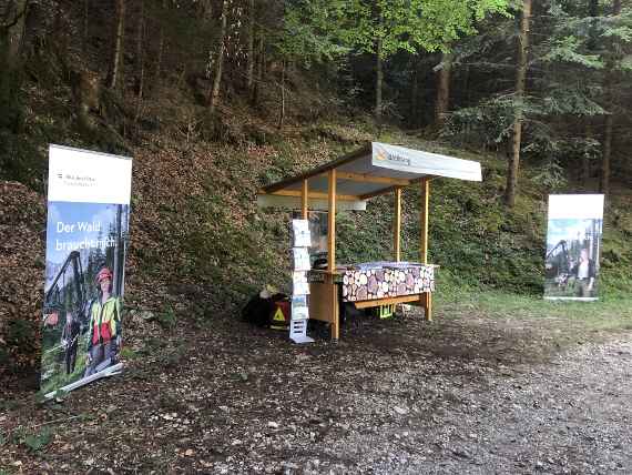 Forstschule bei der 25 Jahr Feier der Forstbetriebsgemeinschaft Jagdberg in Vorarlberg