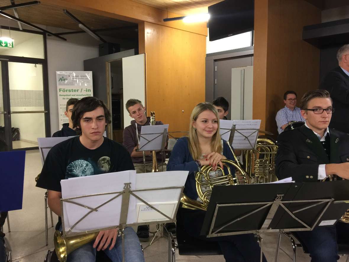Ein Blick zur Schulband