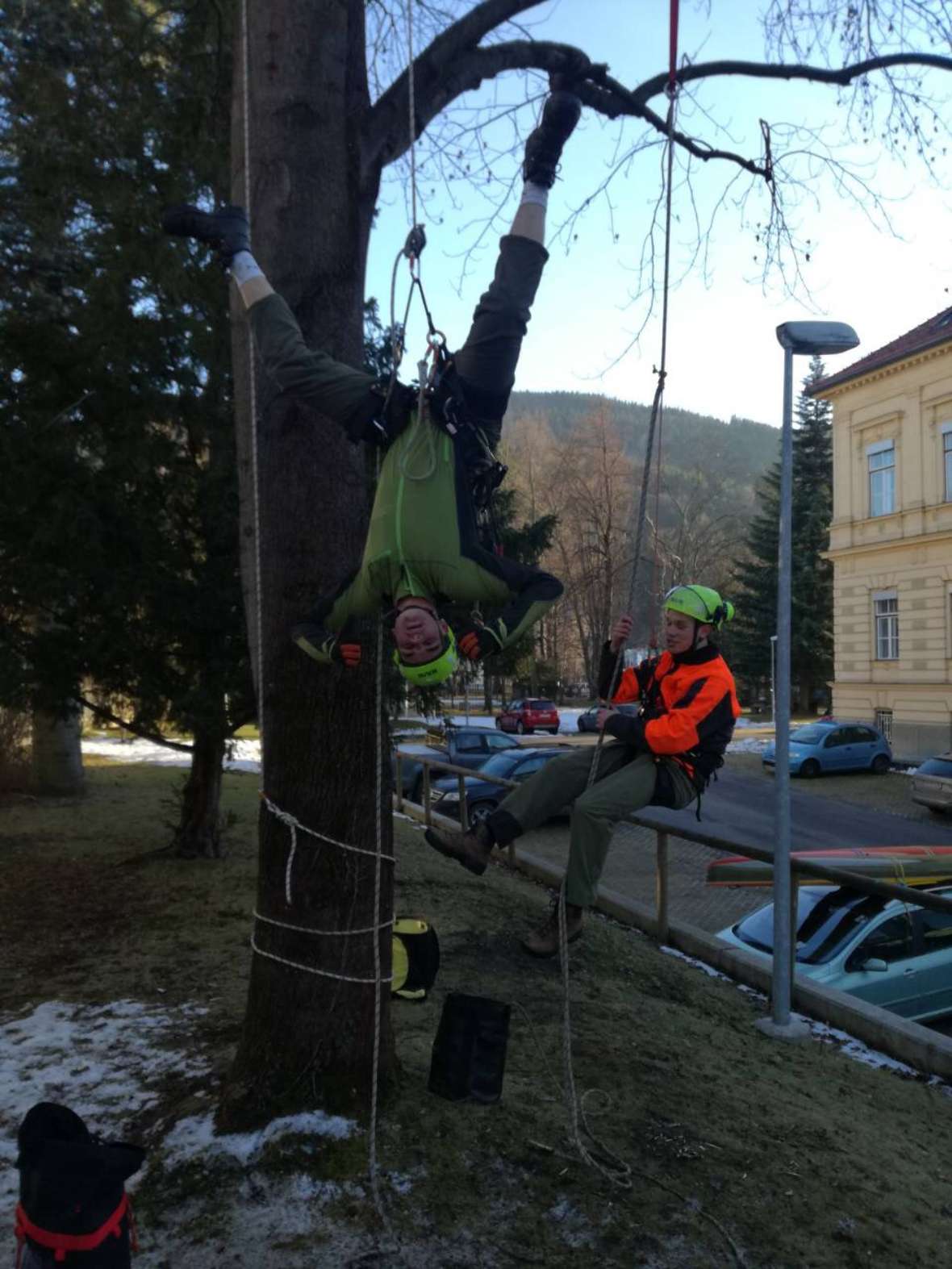 Es wird sich abgeseilt