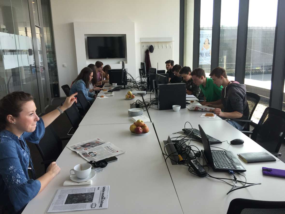 Die Arbeits-PCs für die Gruppe