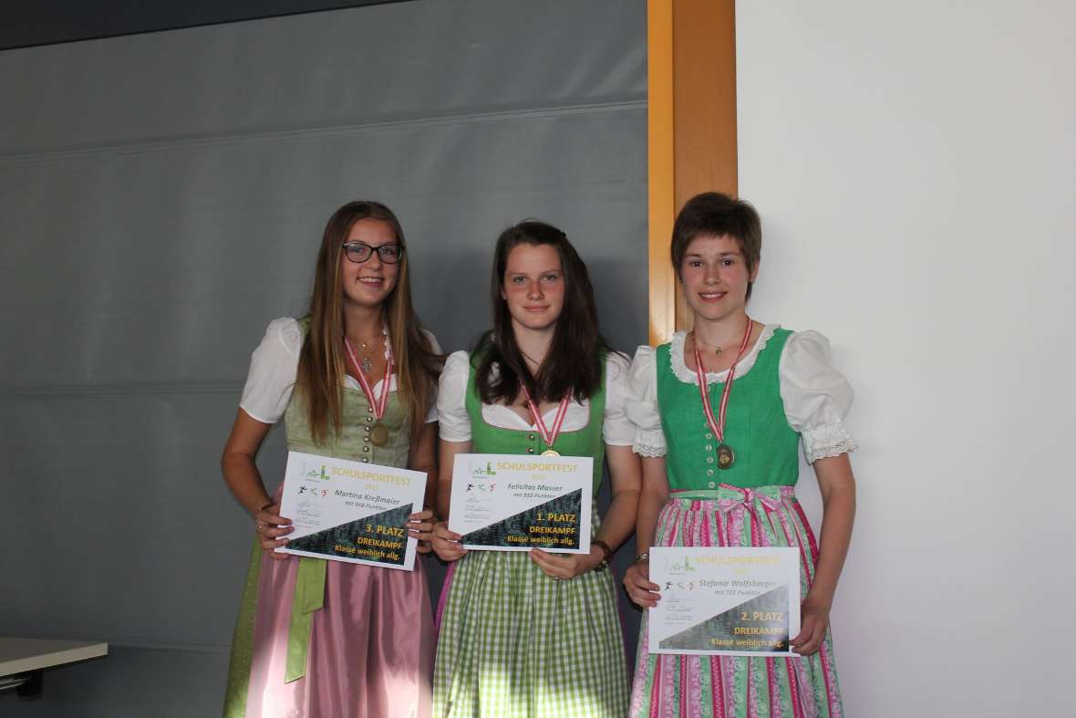 Siegerehrung Sportfest Mädchen