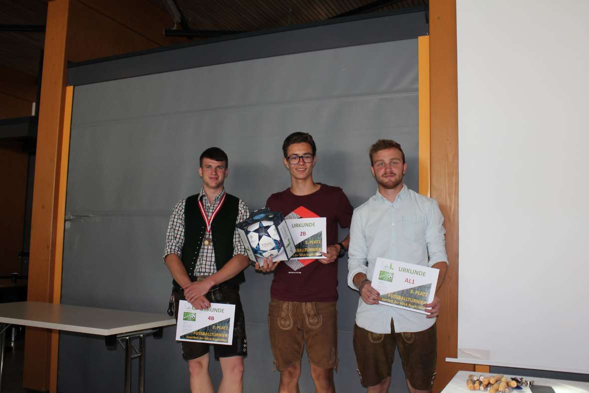 Siegerehrung Sportfest Fußballturnier