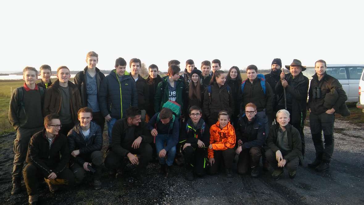 Gruppenfoto der gesamten Klasse