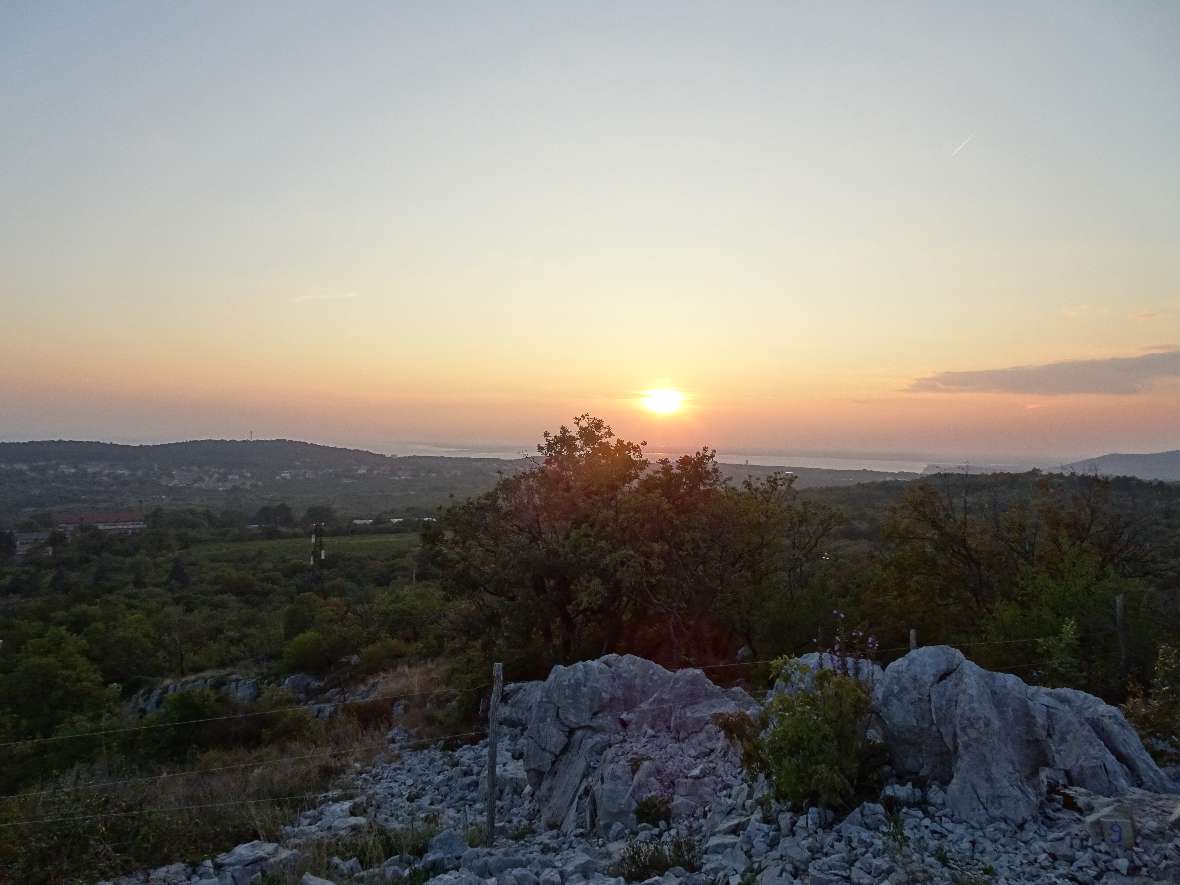 Karst bei Sonnenuntergang