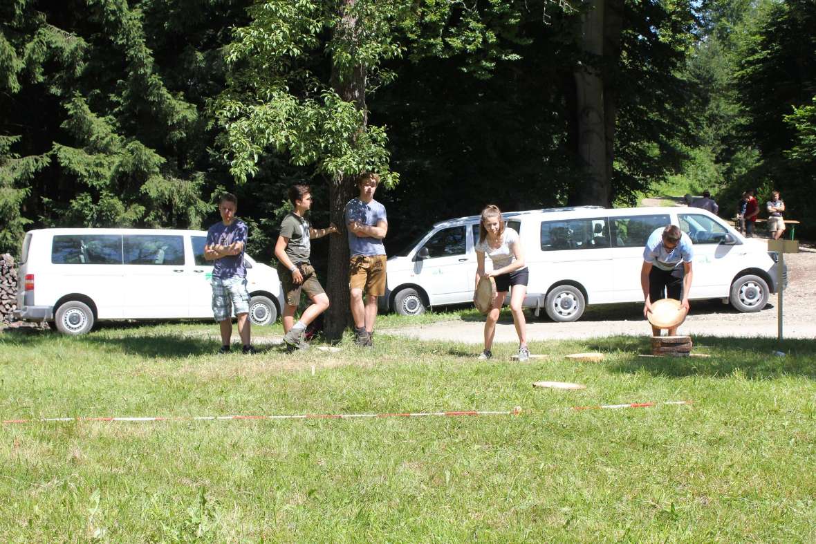 Präzisionsrollen von Holzscheiben