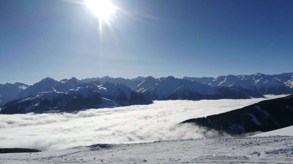 sprichwörtliches Kaiserwetter auf der Piste