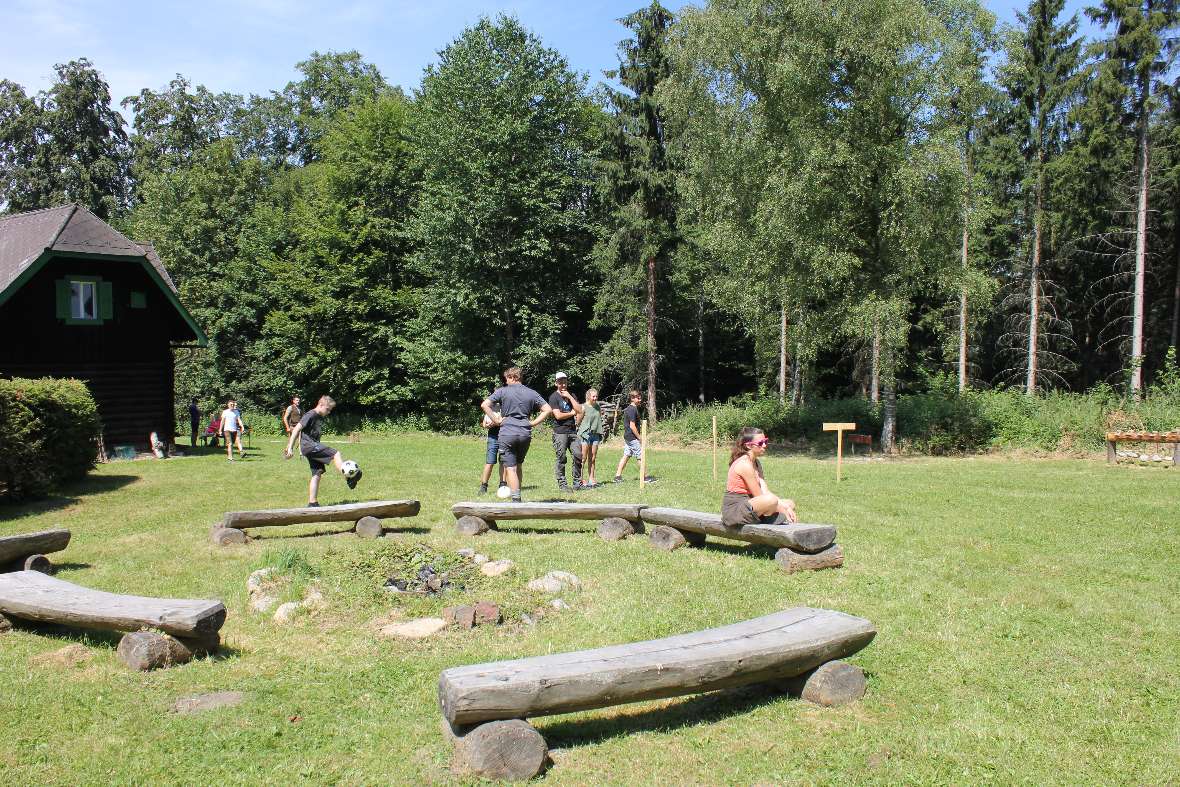Ein Blick auf die Grillstelle