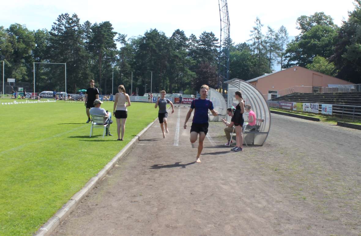 Zieleinlauf im Sprint