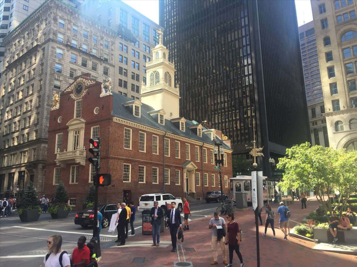 Die State Street Station in der Downtown von Boston