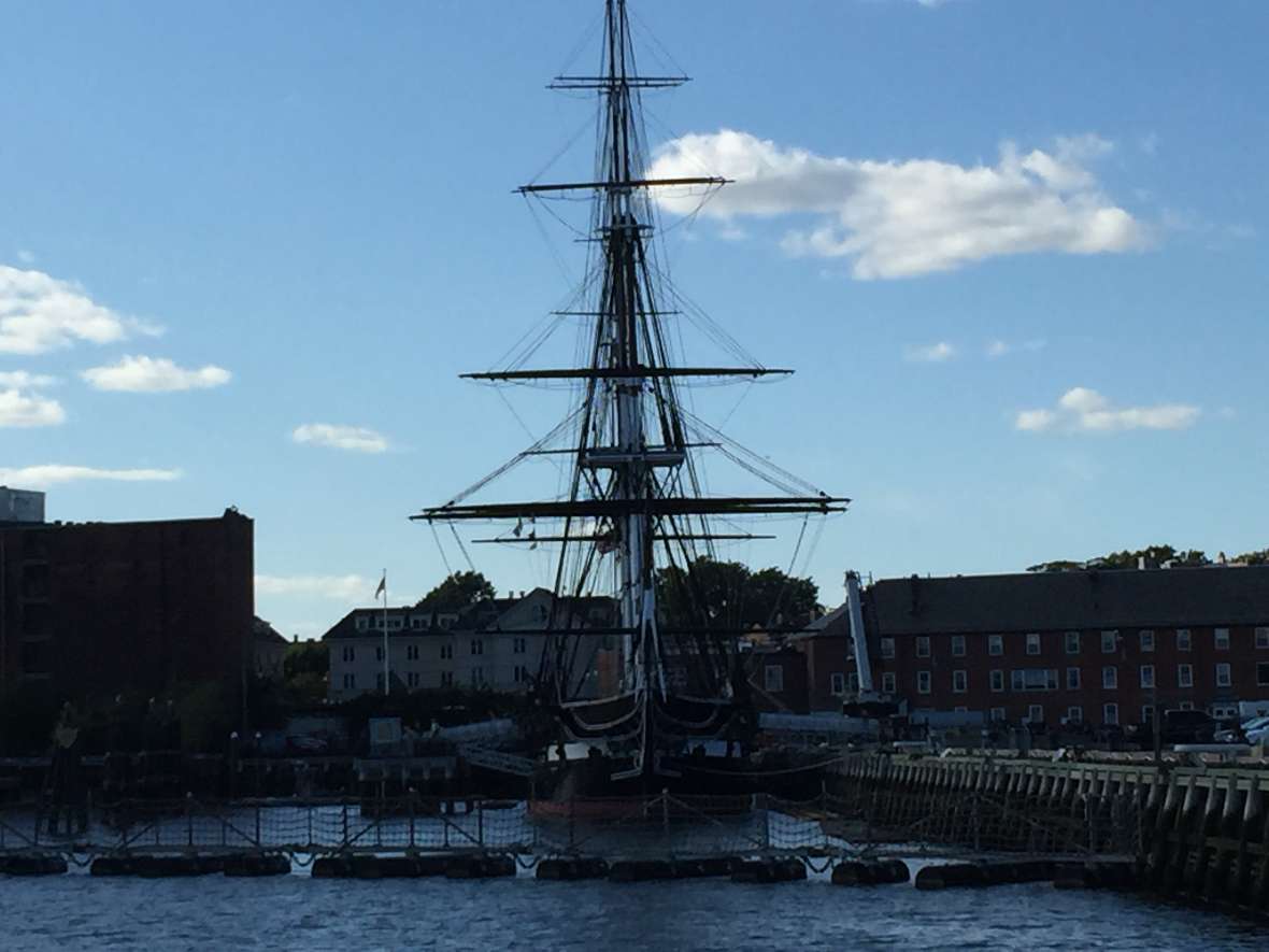 Die USS Constitution, das älteste kommissionierte Marinrschiff der Welt