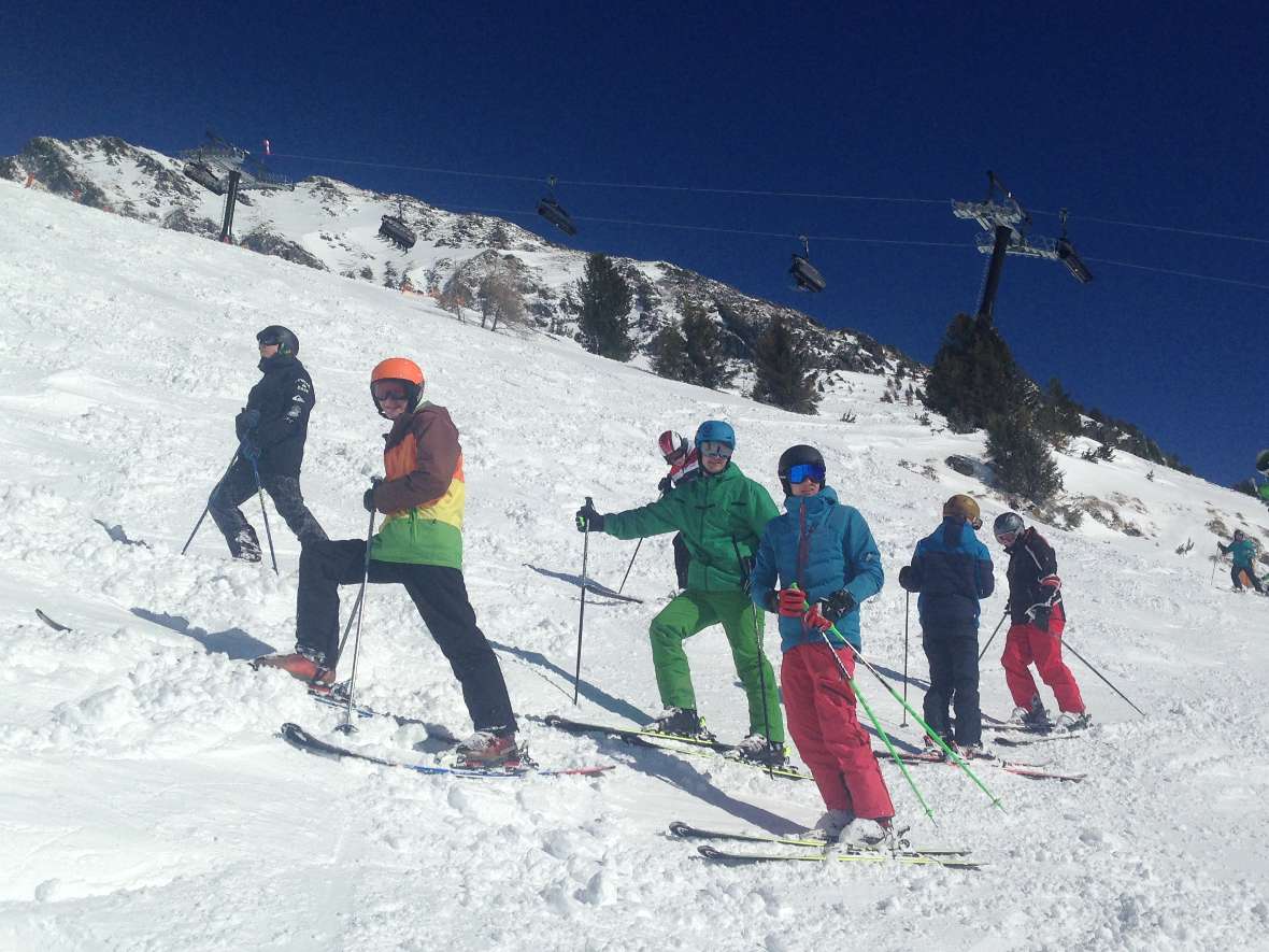 Manchmal muss man auch staffeln, um auf die Piste zu kommen