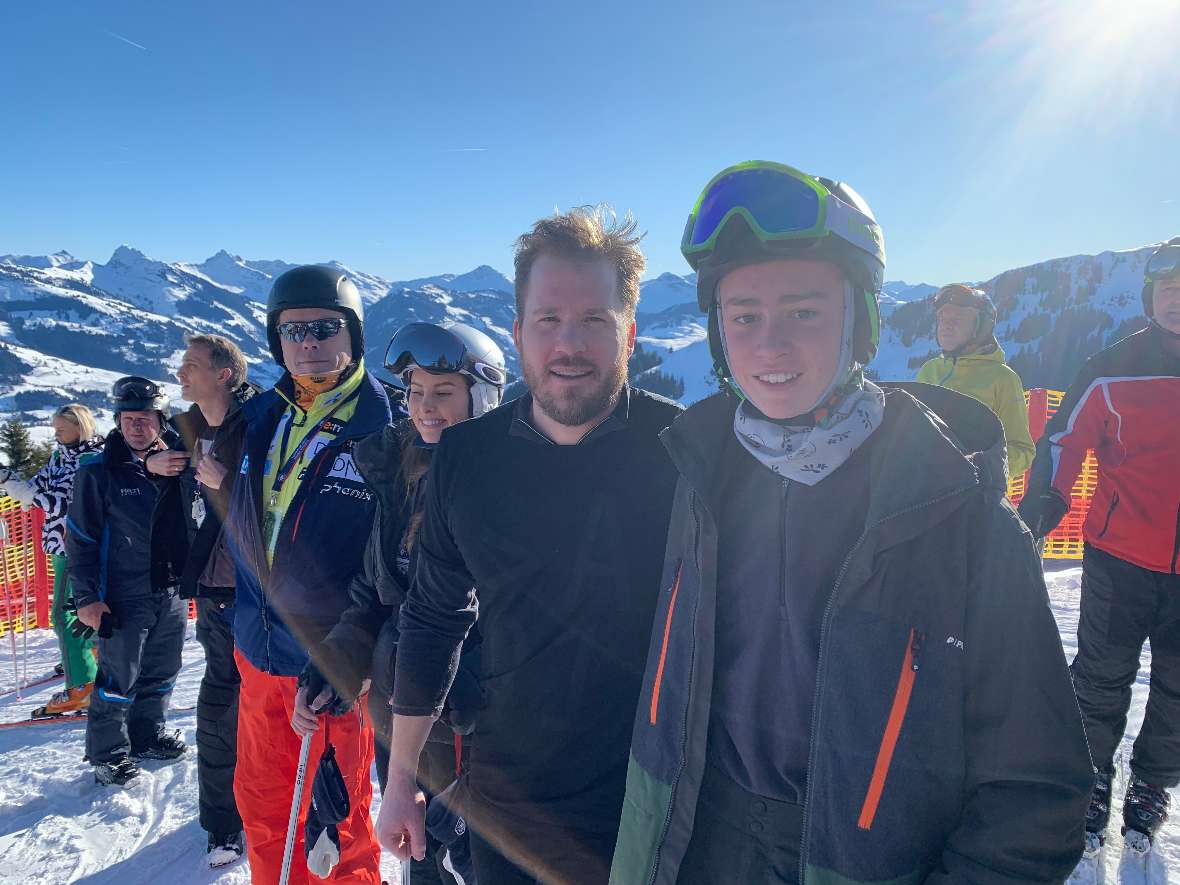 In Tirol trifft man beim Skifahren auch Sportprominenz