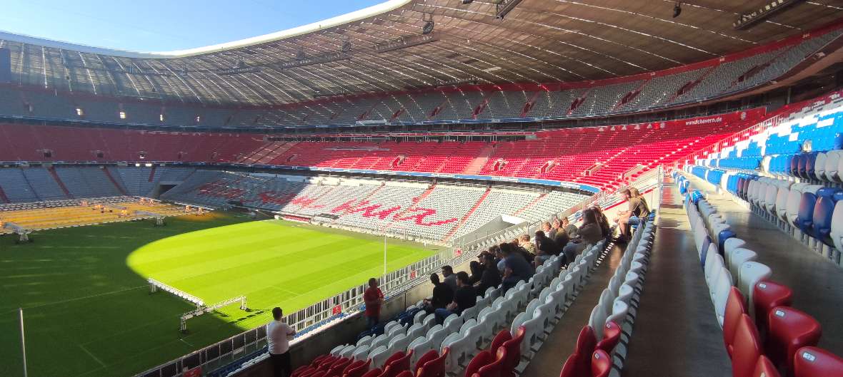 Auf den Tribünen der Münchner Allianzarena