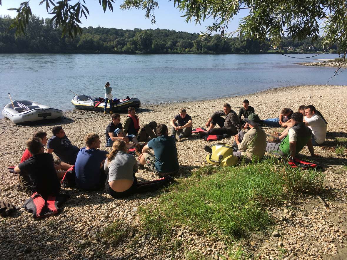 An den Sandbänken der Donau