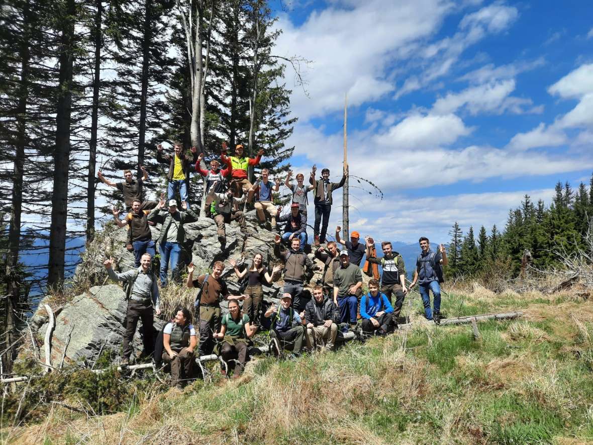 Gruppenbild von der Wanderung der 3B