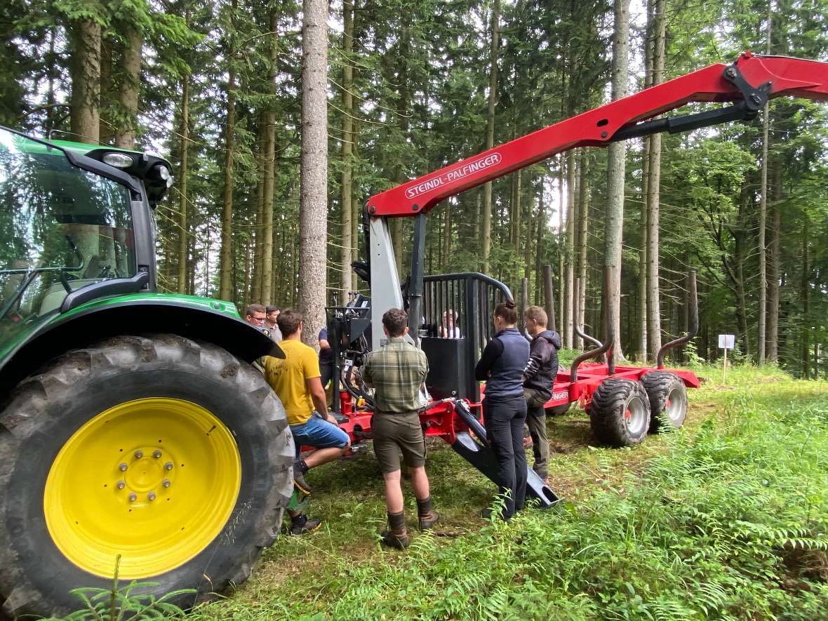 Druck bestimmen - Traktor von hinten