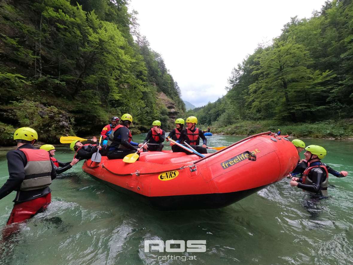 Rafting, raftete, geraftet