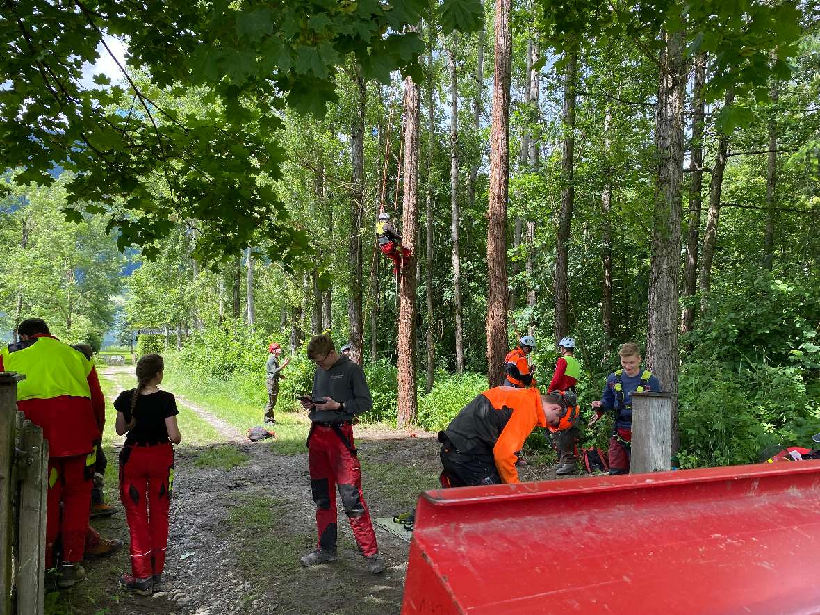 Kletterkurs für die 3B