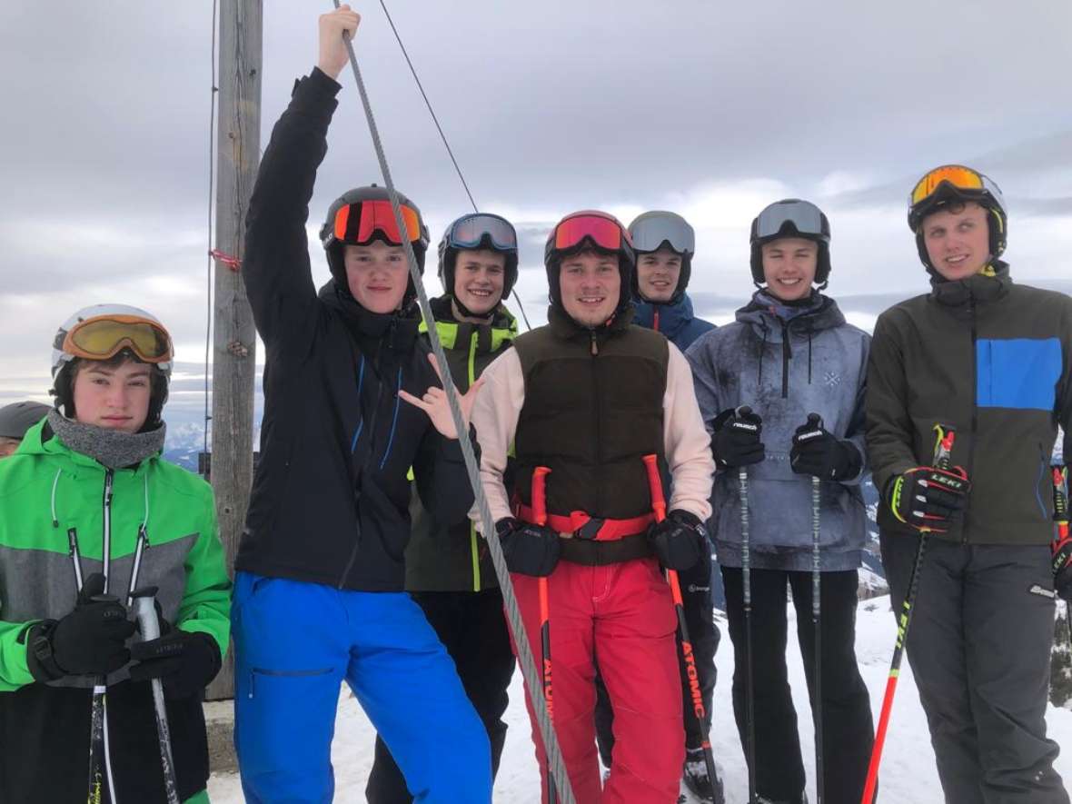 Auf der Wintersportwoche Gruppenbild