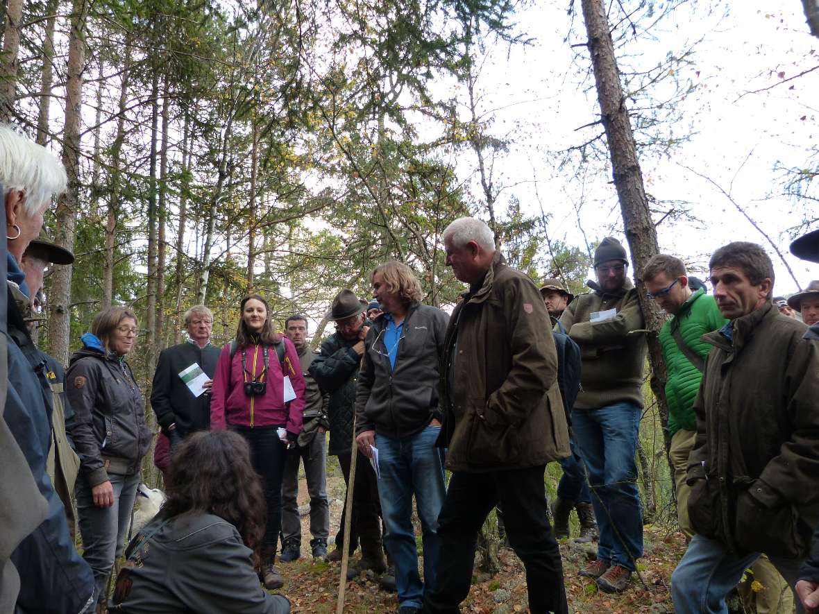 Bei der Outdoor-Exkursion