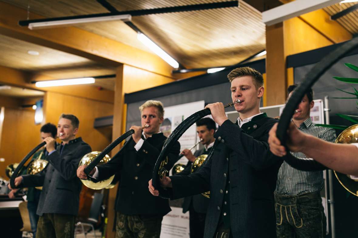 Bild der Jagdhornbläsergruppe