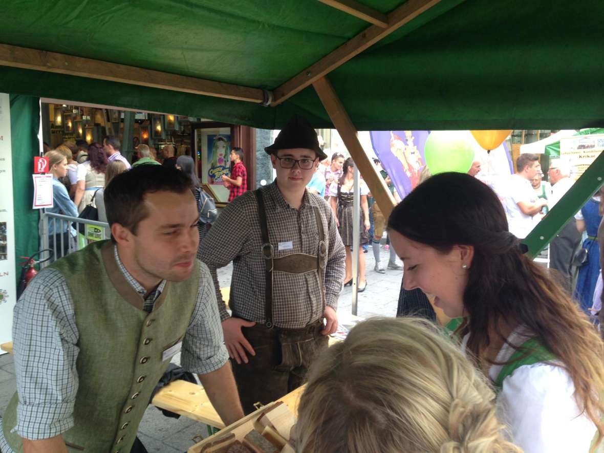 Der Stand ist gut besucht