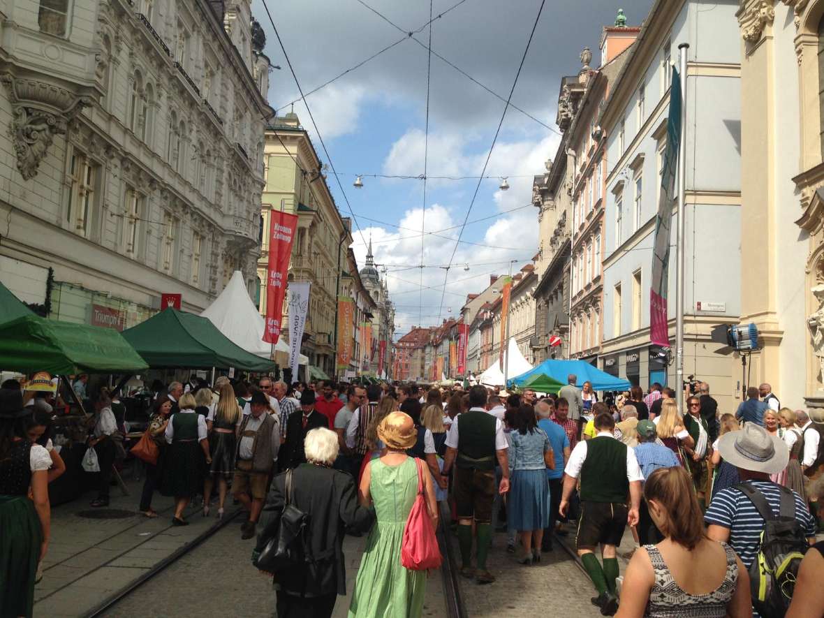 Es ist viel los in Graz