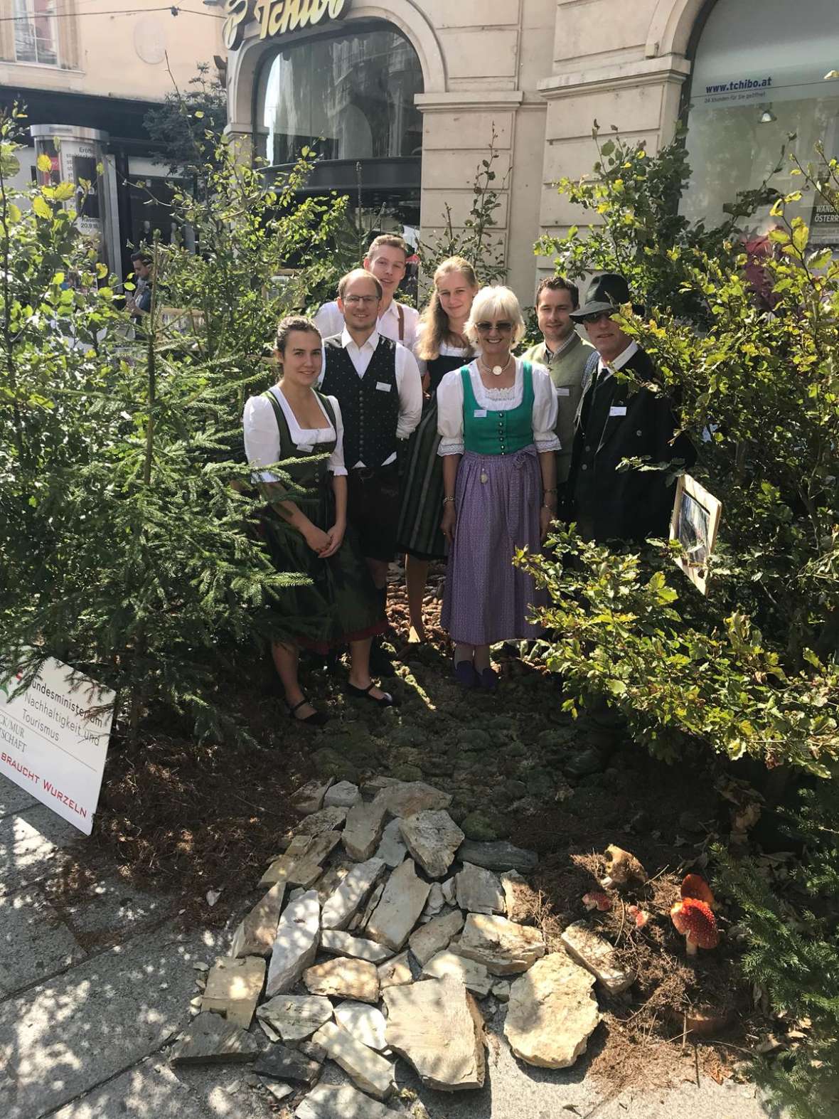 Die Gruppe im Schauwald