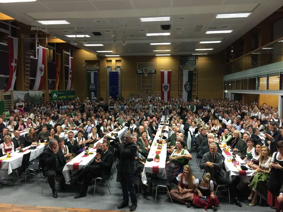 Blick von der Bühne in den Saal