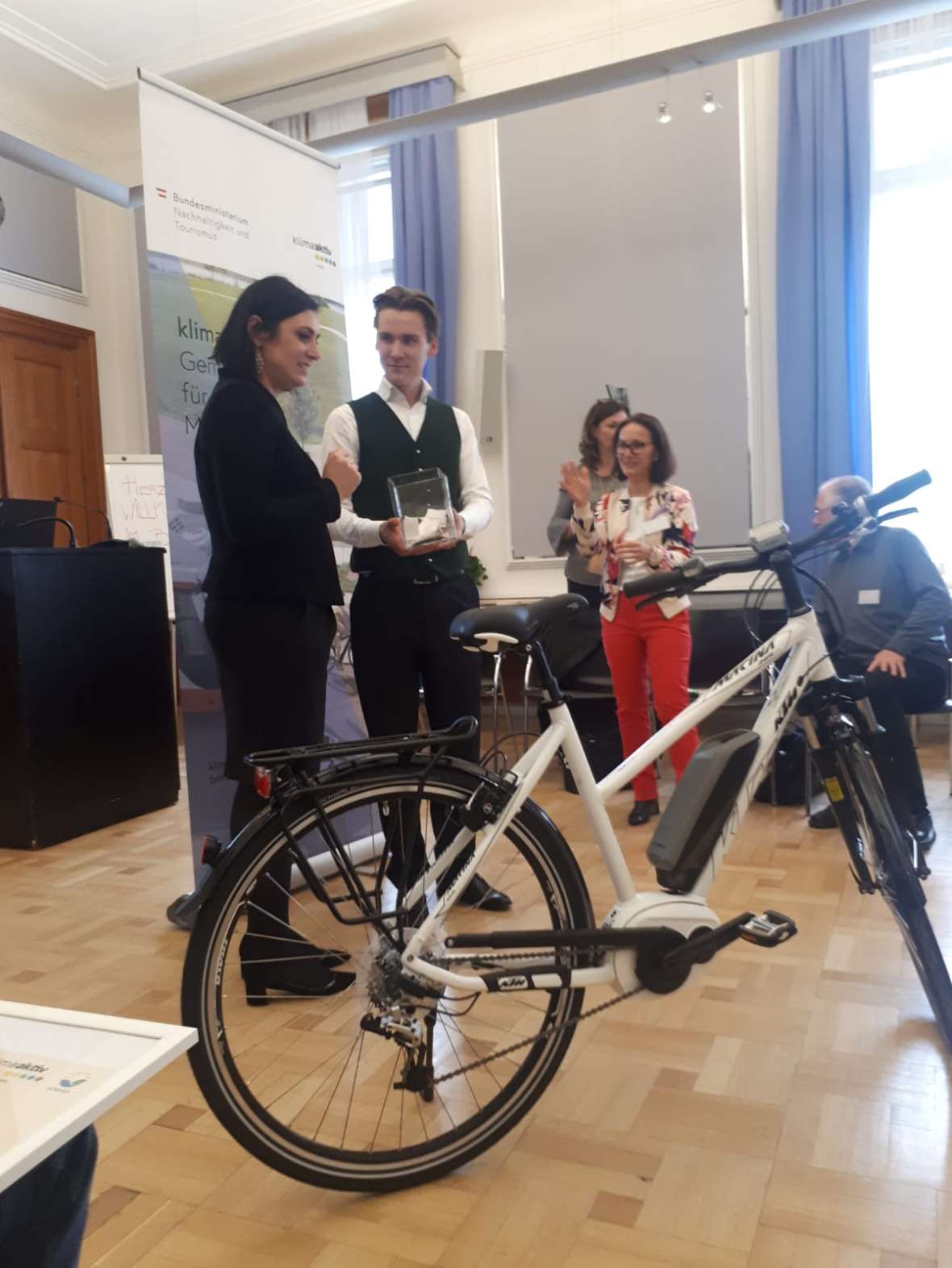 Die Präsentation eines E-Bikes