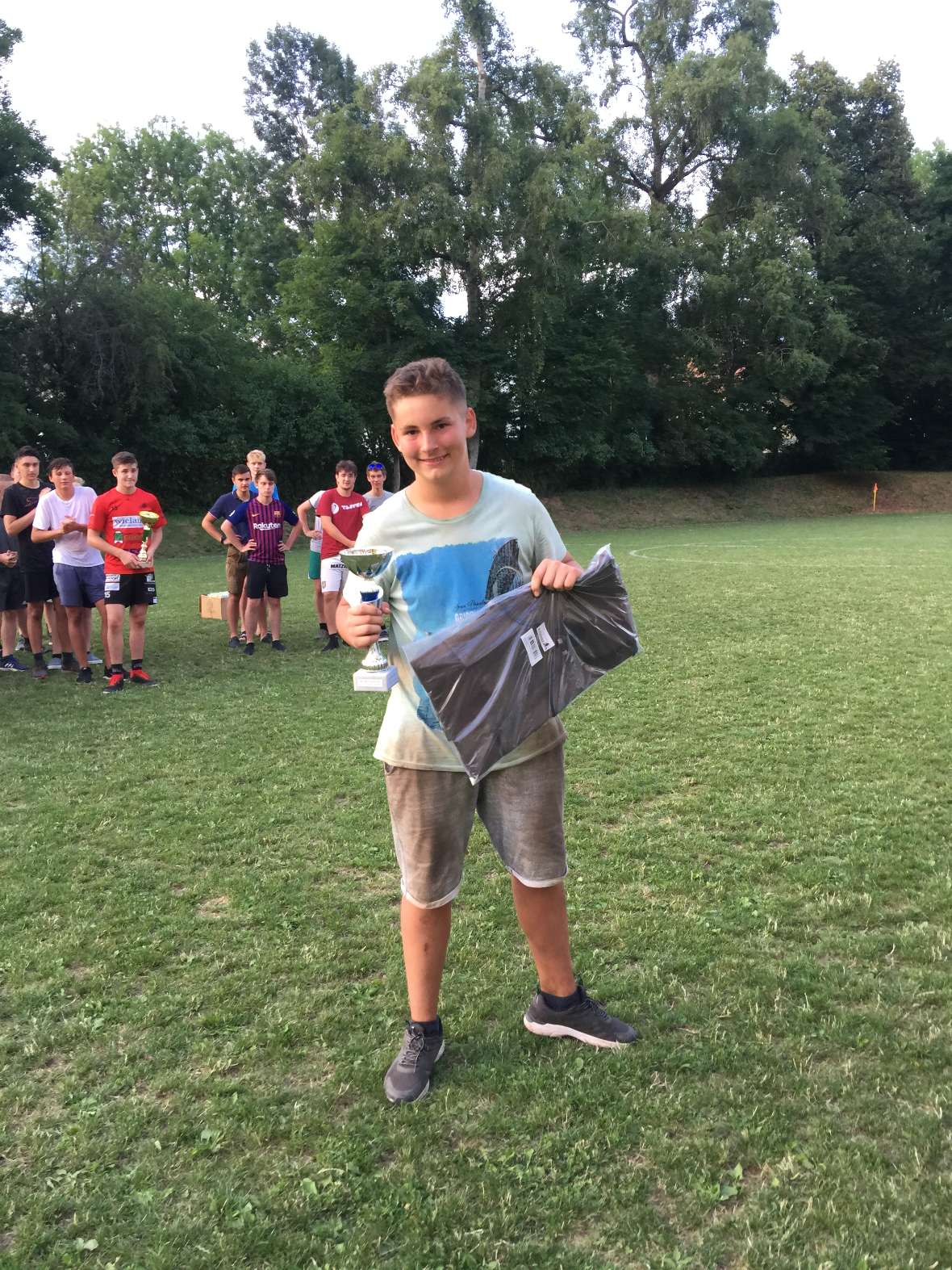 Überreichung Pokal Bester Torwart