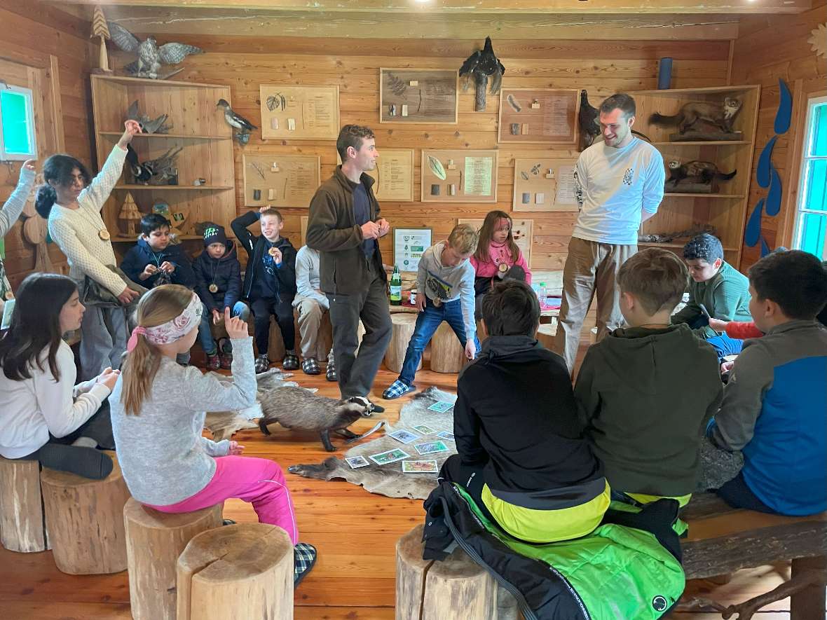 Gruppe in der Waldschule
