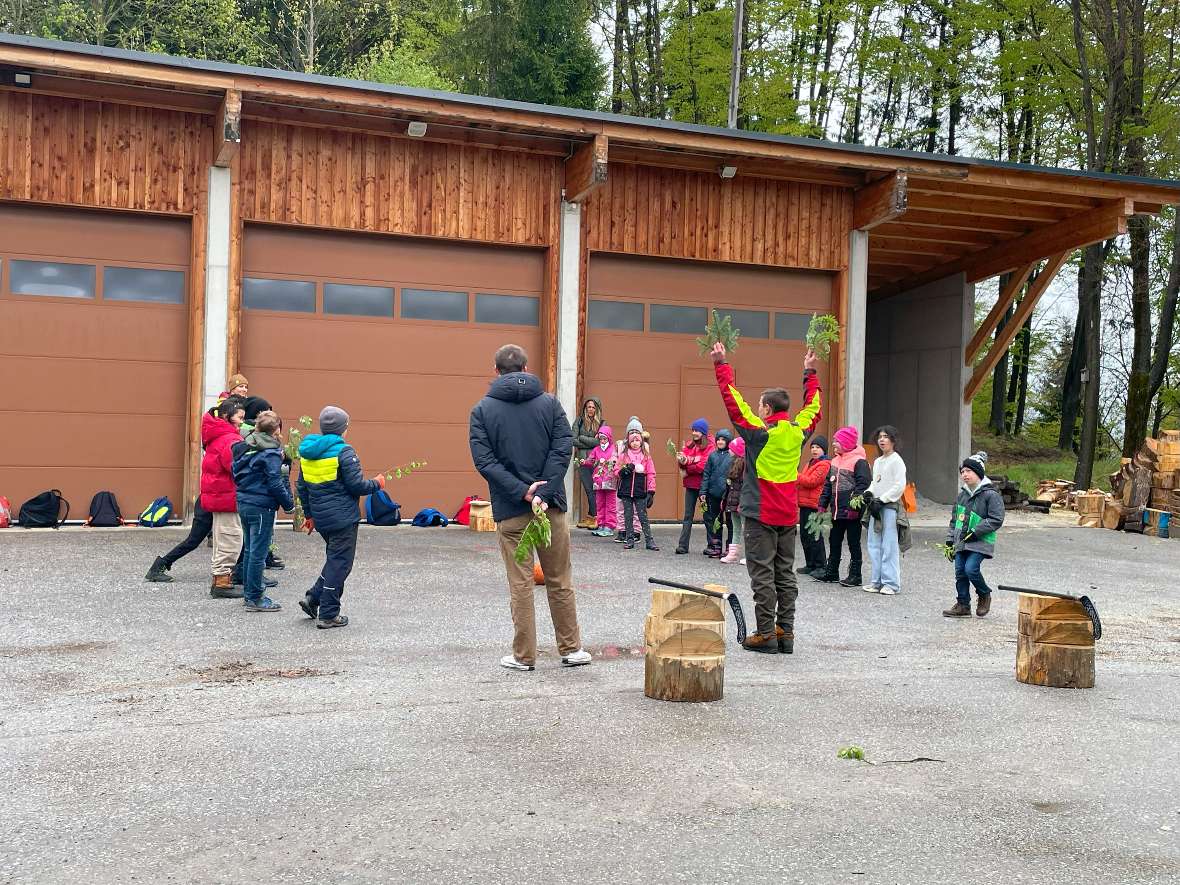 Präsentation eines Spiels auf der Fleischhackeralm