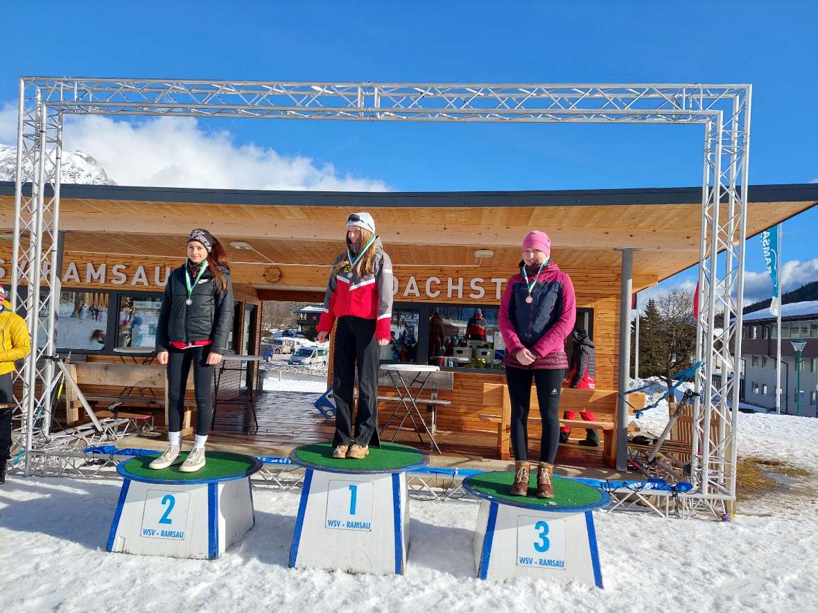 Läuferinnen auf den Stockerlplätzen