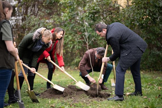 Hier wird der erste Spatenstich getätigt 